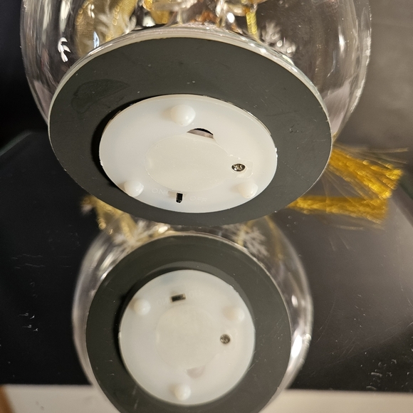 Lenox "Wonder Ball" Angel Christmas Tree Lighted Glass Globe Ornament hanging - Picture 5 of 12